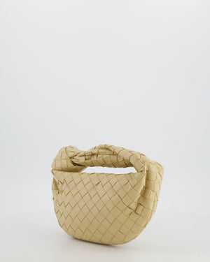 Bottega Veneta Beige Mini Jodie Bag in Intreccato Leather with Gold Hardware RRP £2,200