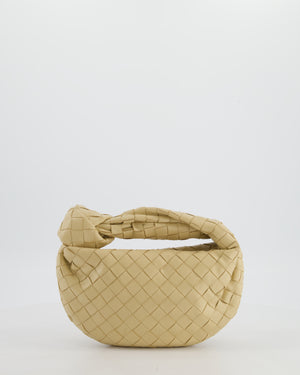 Bottega Veneta Beige Mini Jodie Bag in Intreccato Leather with Gold Hardware RRP £2,200