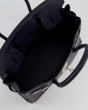 Hermès Birkin 30 Retourne Bag in Bleu Nuit Togo Leather with Palladium Hardware