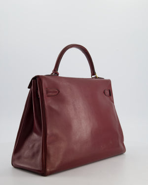 *FIRE PRICE* Hermès Vintage Kelly 32 Bag in Rouge H Box Leather with Gold Hardware