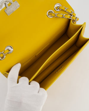 *FIRE PRICE* Chanel Yellow CC Box Bag in Caviar Leather with Silver Hardware