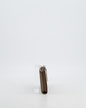 Hermès Bearn Wallet in Etoupe Chèvre Mysore Leather with Palladium Hardware