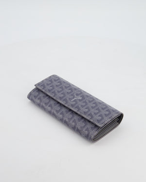 Goyard Grey Varenne Long Wallet in Grey Goyardine Canvas