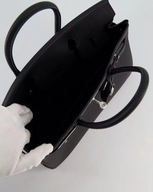 Hermès Birkin 30 Retourne Bag in Noir Togo Leather with Palladium Hardware