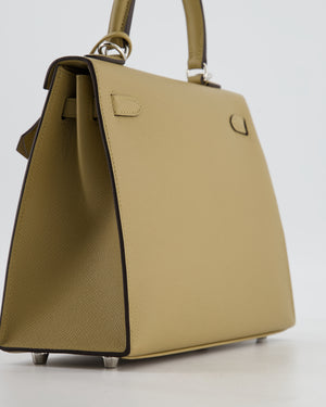 Hermès Kelly 25 Sellier Bag in Poussiere Epsom Leather with Palladium Hardware