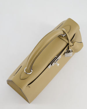 Hermès Kelly 25 Sellier Bag in Poussiere Epsom Leather with Palladium Hardware