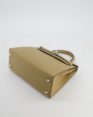 Hermès Kelly 25 Sellier Bag in Poussiere Epsom Leather with Palladium Hardware