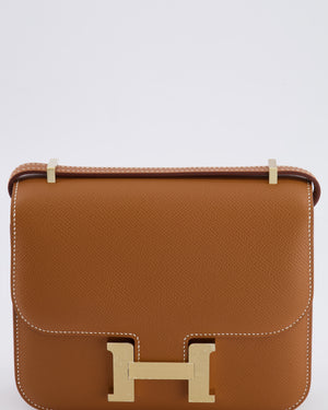 *RARE* Hermès Constance III 18 Miroir Bag in Gold Epsom Leather with Brushed Permabrass Hardware