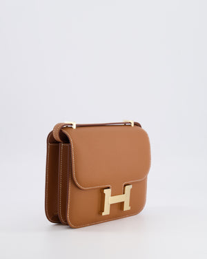*RARE* Hermès Constance III 18 Miroir Bag in Gold Epsom Leather with Brushed Permabrass Hardware