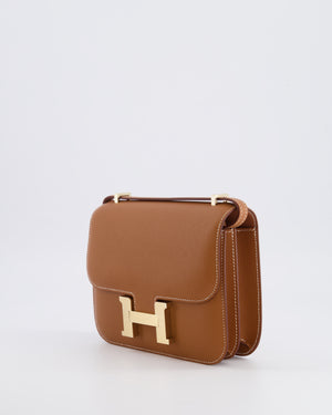 *RARE* Hermès Constance III 18 Miroir Bag in Gold Epsom Leather with Brushed Permabrass Hardware