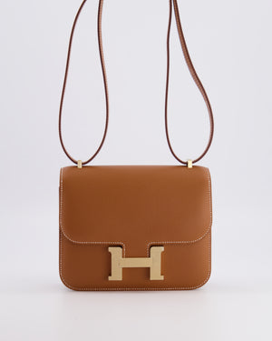 *RARE* Hermès Constance III 18 Miroir Bag in Gold Epsom Leather with Brushed Permabrass Hardware