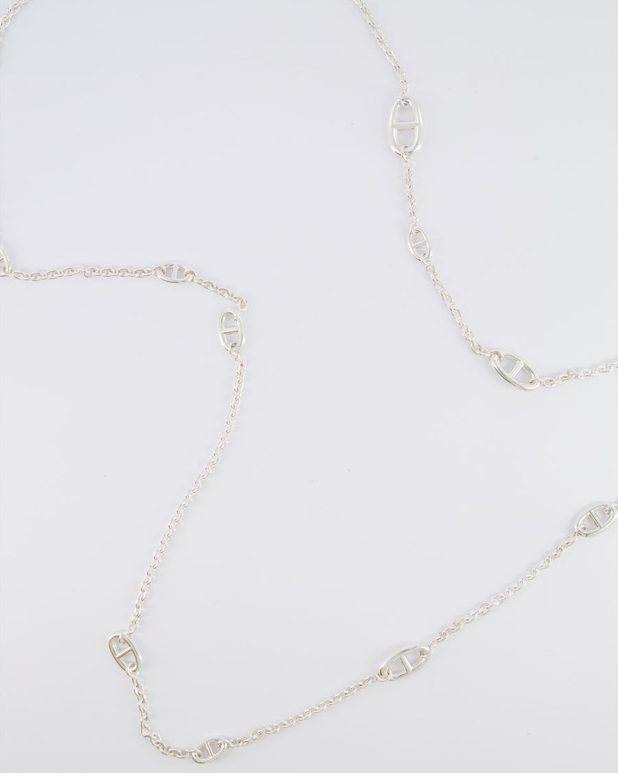 Hermès Silver Farandole Long Necklace 120