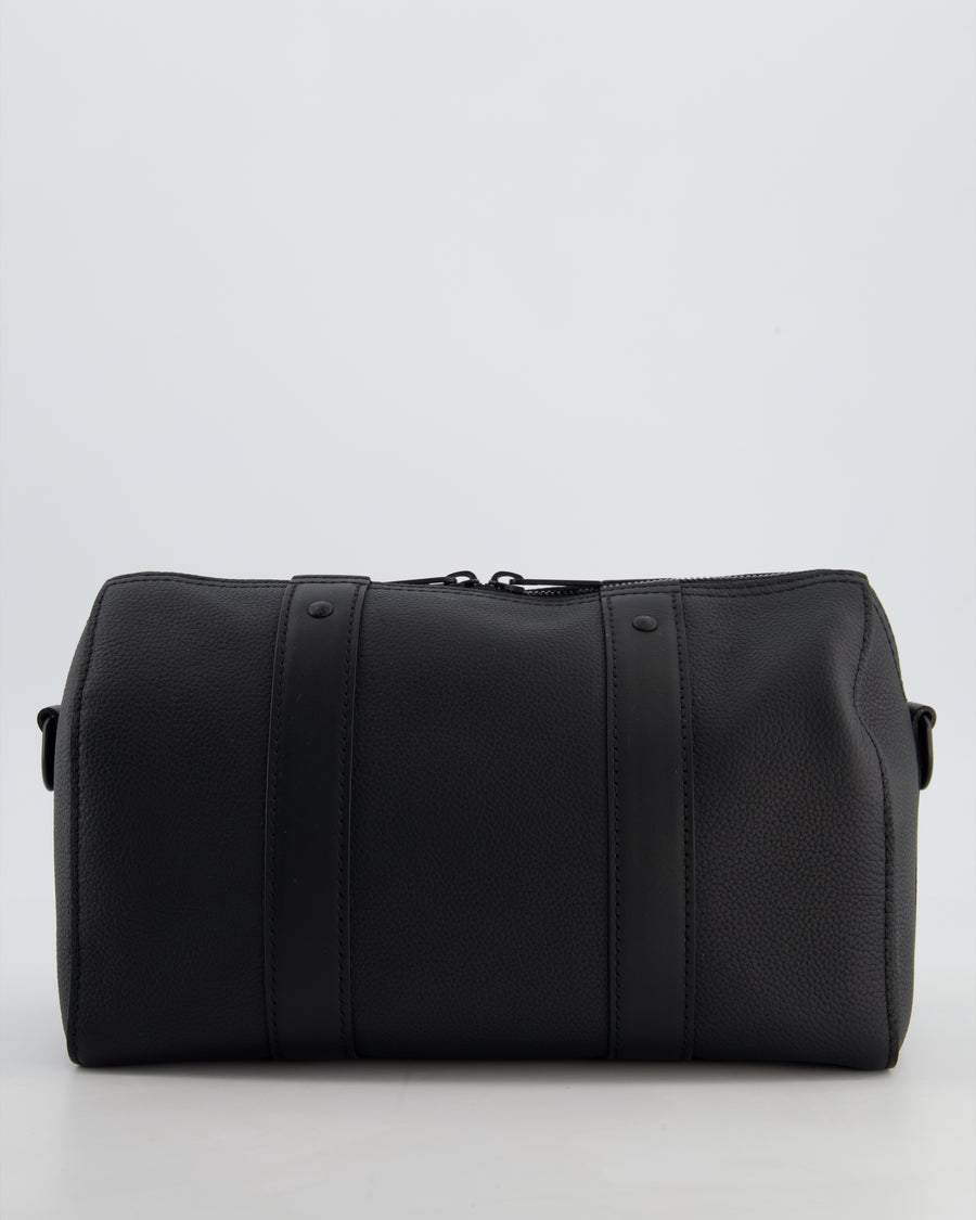 *FIRE PRICE* Louis Vuitton Aerogram City Keepall Shoulder Bag in Black Grained Leather