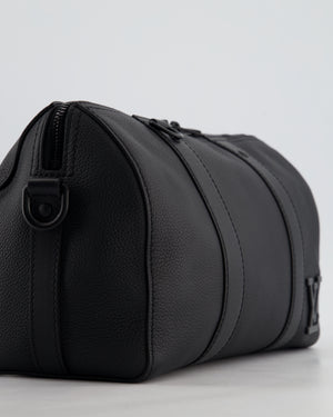*FIRE PRICE* Louis Vuitton Aerogram City Keepall Shoulder Bag in Black Grained Leather