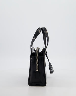 *FIRE PRICE* Prada Black Re-Edition 1995 Mini Top Handle Tote Bag in Brushed Calfskin Leather with Palladium Hardware RRP £2,900