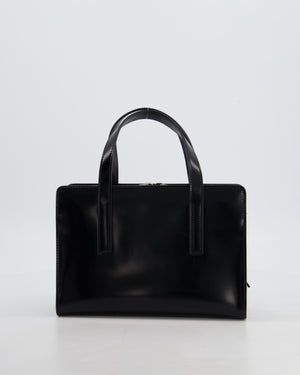 *FIRE PRICE* Prada Black Re-Edition 1995 Mini Top Handle Tote Bag in Brushed Calfskin Leather with Palladium Hardware RRP £2,900