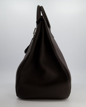 *HOT* Hermès Haut à Courroies HAC 40 Bag in Bai Brun Togo Leather with Palladium Hardware