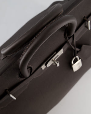 *HOT* Hermès Haut à Courroies HAC 40 Bag in Bai Brun Togo Leather with Palladium Hardware