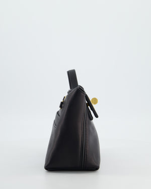 *RARE* Hermès 24/24 21 Bag in Noir Volupto and Noir Swift Leather with Gold Hardware