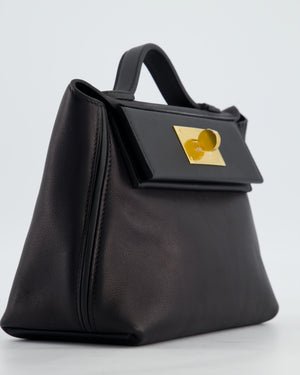 *RARE* Hermès 24/24 21 Bag in Noir Volupto and Noir Swift Leather with Gold Hardware