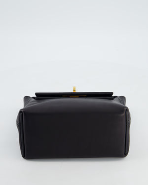 *RARE* Hermès 24/24 21 Bag in Noir Volupto and Noir Swift Leather with Gold Hardware