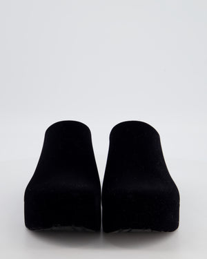 Loewe Terra Foam Clog In Black Flocked Rubber Size EU 38