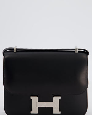 *RARE* Hermès Constance III 18 Miroir Bag in Noir Evercalf Leather with Palladium Hardware