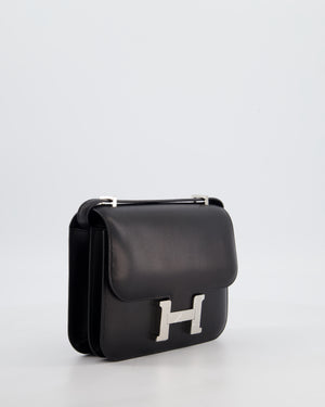 *RARE* Hermès Constance III 18 Miroir Bag in Noir Evercalf Leather with Palladium Hardware