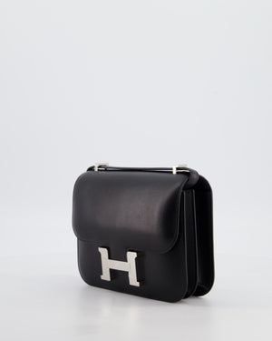 *RARE* Hermès Constance III 18 Miroir Bag in Noir Evercalf Leather with Palladium Hardware