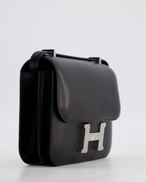 *RARE* Hermès Constance III 18 Miroir Bag in Noir Evercalf Leather with Palladium Hardware