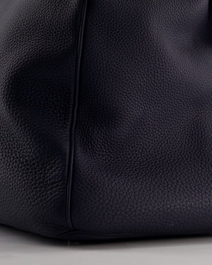 *RARE* Hermès HAC Bag 40 in Bleu Abysse Togo Leather With Palladium Hardware