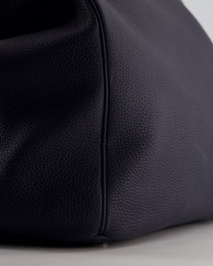 *RARE* Hermès HAC Bag 40 in Bleu Abysse Togo Leather With Palladium Hardware