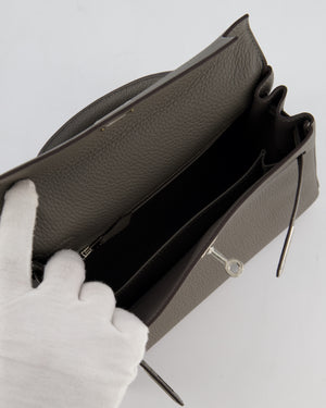 *HOT* Hermès Kelly 25 Rotourne Bag in Gris Meyer Togo Leather with Palladium Hardware