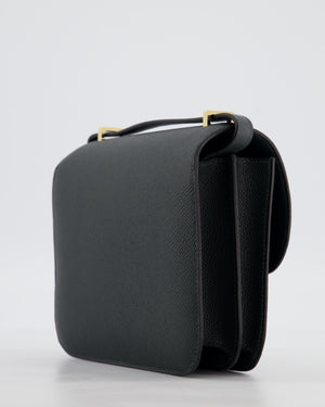 *HOT & FIRE PRICE* Hermès Constance III 18 Miroir Bag in Vert Mangrove Epsom Leather with Permabrass Hardware