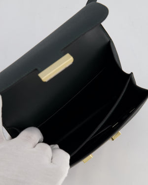 *HOT & FIRE PRICE* Hermès Constance III 18 Miroir Bag in Vert Mangrove Epsom Leather with Permabrass Hardware