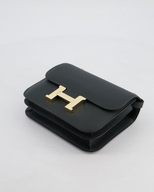 *HOT & FIRE PRICE* Hermès Constance III 18 Miroir Bag in Vert Mangrove Epsom Leather with Permabrass Hardware