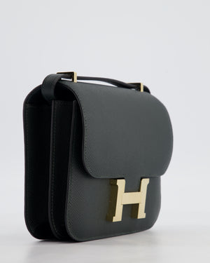 *HOT & FIRE PRICE* Hermès Constance III 18 Miroir Bag in Vert Mangrove Epsom Leather with Permabrass Hardware