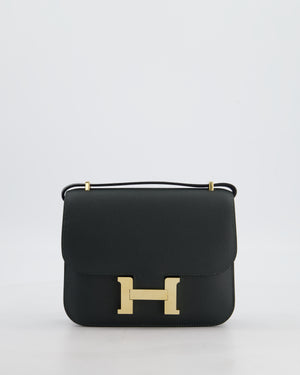 *HOT & FIRE PRICE* Hermès Constance III 18 Miroir Bag in Vert Mangrove Epsom Leather with Permabrass Hardware