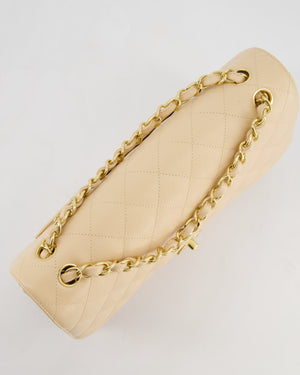 *HOT* Chanel Beige Jumbo Classic Double Flap Bag in Caviar Leather with Gold Hardware RRP £9,540