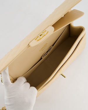 *HOT* Chanel Beige Jumbo Classic Double Flap Bag in Caviar Leather with Gold Hardware RRP £9,540