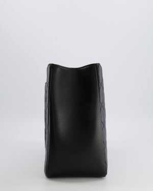 *AMAZING SHAPE* Chanel Grand Shopping Tote GST Bag in Black Caviar Leather with Silver Hardware