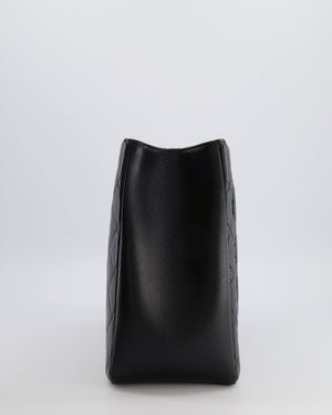 *AMAZING SHAPE* Chanel Grand Shopping Tote GST Bag in Black Caviar Leather with Silver Hardware