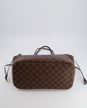 Louis Vuitton Brown Neverfull MM Tote Bag in Damier Canvas with Gold Hardware RRP £1430