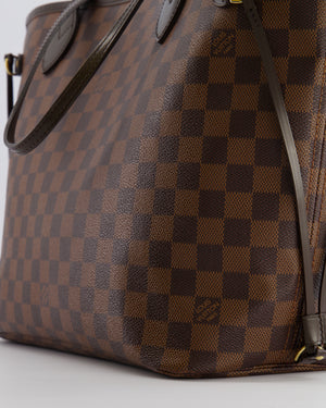 Louis Vuitton Brown Neverfull MM Tote Bag in Damier Canvas with Gold Hardware RRP £1430