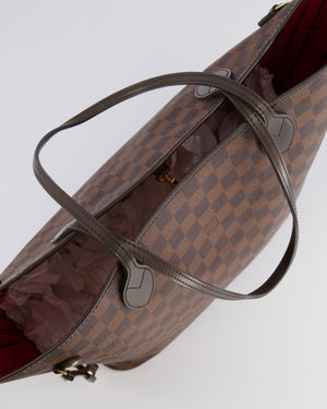 Louis Vuitton Brown Neverfull MM Tote Bag in Damier Canvas with Gold Hardware RRP £1430
