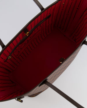 Louis Vuitton Brown Neverfull MM Tote Bag in Damier Canvas with Gold Hardware RRP £1430