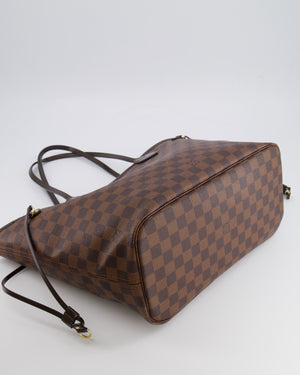 Louis Vuitton Brown Neverfull MM Tote Bag in Damier Canvas with Gold Hardware RRP £1430