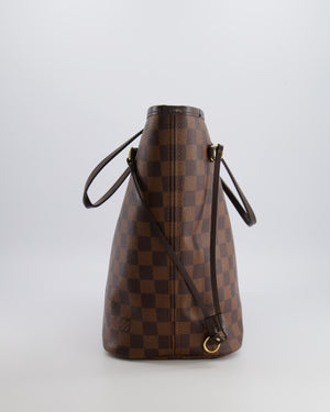Louis Vuitton Brown Neverfull MM Tote Bag in Damier Canvas with Gold Hardware RRP £1430