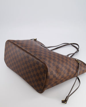 Louis Vuitton Brown Neverfull MM Tote Bag in Damier Canvas with Gold Hardware RRP £1430