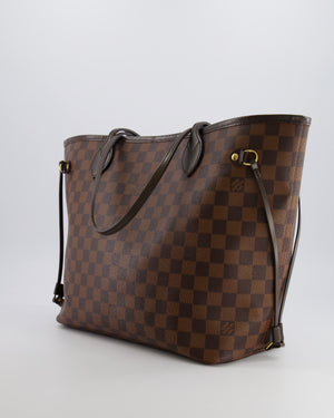 Louis Vuitton Brown Neverfull MM Tote Bag in Damier Canvas with Gold Hardware RRP £1430